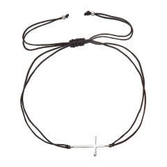 Kabbalah náramok so strieborným krížikom