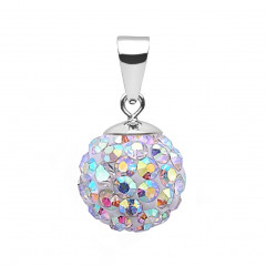 Strieborný prívesok s kryštálmi Crystals from Swarovski® AB