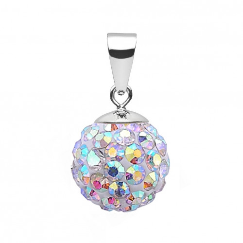 Strieborný prívesok s kryštálmi Crystals from Swarovski® AB