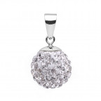 Strieborný prívesok s kryštálmi Crystals from Swarovski® Black Diamond