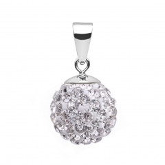 Strieborný prívesok s kryštálmi Crystals from Swarovski® Black Diamond