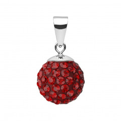 Strieborný prívesok s kryštálmi Crystals from Swarovski® Siam