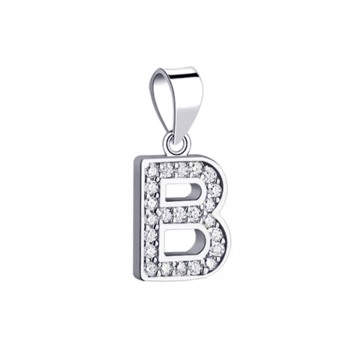 Strieborný prívesok - iniciála písmeno
