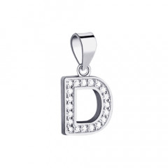Strieborný prívesok - iniciála písmeno