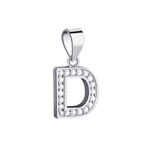 Strieborný prívesok - iniciála písmeno