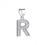 Strieborný prívesok - iniciála písmeno