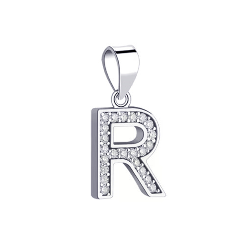 Strieborný prívesok - iniciála písmeno