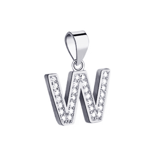 Strieborný prívesok - iniciála písmeno