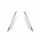 Strieborné prevliekacie náušnice