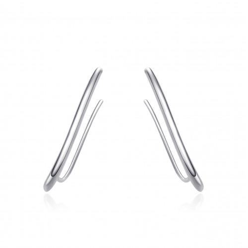 Strieborné prevliekacie náušnice