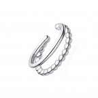 Strieborná náušnice krúžok