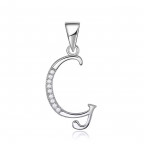 Strieborný prívesok - iniciála písmeno