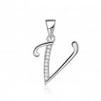 Strieborný prívesok - iniciála písmeno