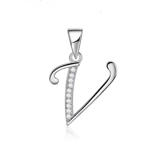 Strieborný prívesok - iniciála písmeno