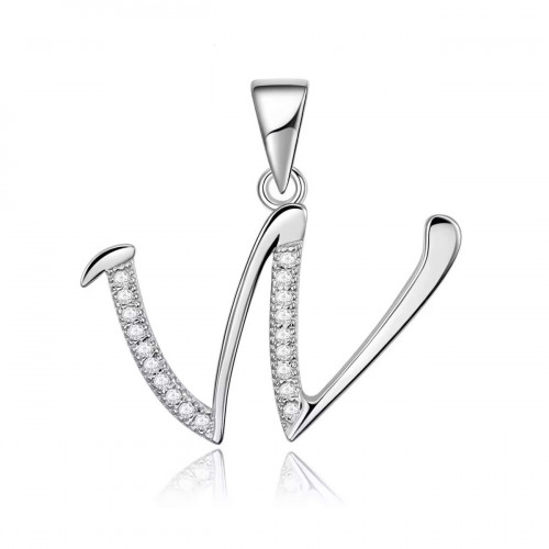Strieborný prívesok - iniciála písmeno