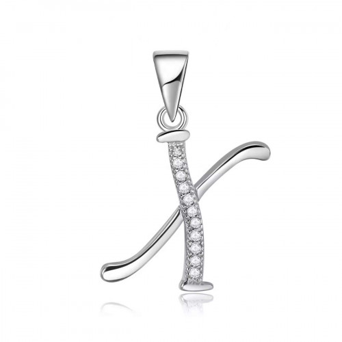 Strieborný prívesok - iniciála písmeno