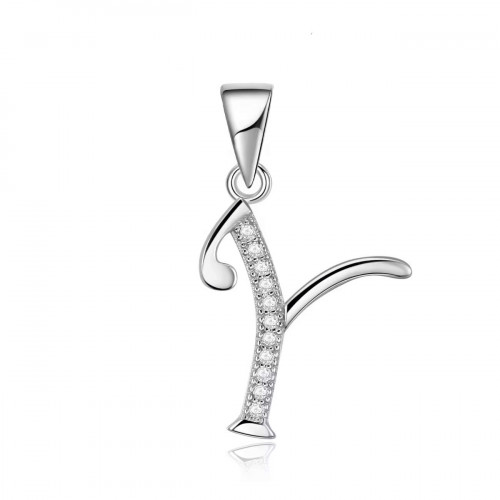 Strieborný prívesok - iniciála písmeno