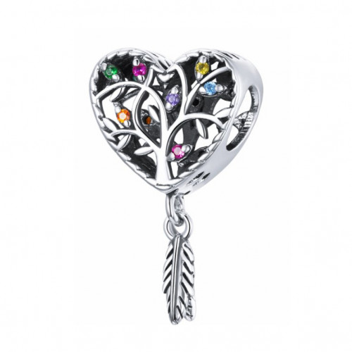 Strieborný prívesok korálik