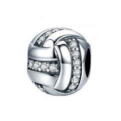 Strieborný prívesok korálik na náramok