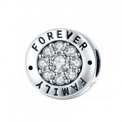 Strieborný prívesok korálik FAMILY FOREVER