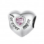 Strieborný prívesok korálik na náramok FOREVER MOM