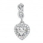 Strieborný prívesok korálik na náramok