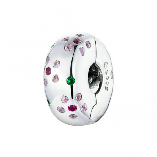 Strieborný prívesok korálik na náramok