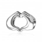 Strieborný prívesok korálik na náramok