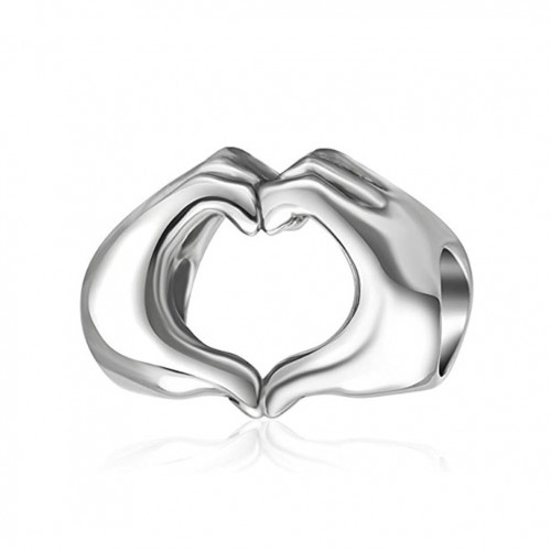 Strieborný prívesok korálik na náramok