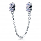 Strieborná bezpečnostná retiazka na náramok