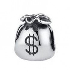 Strieborný prívesok korálik na náramok