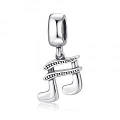 Visiaci strieborný prívesok korálik