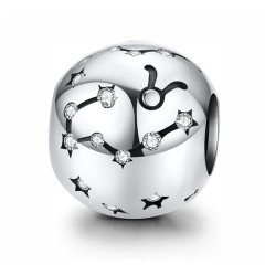 Strieborný prívesok korálek znamení zverokruhu