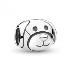 Strieborný prívesok korálek na náramok psík