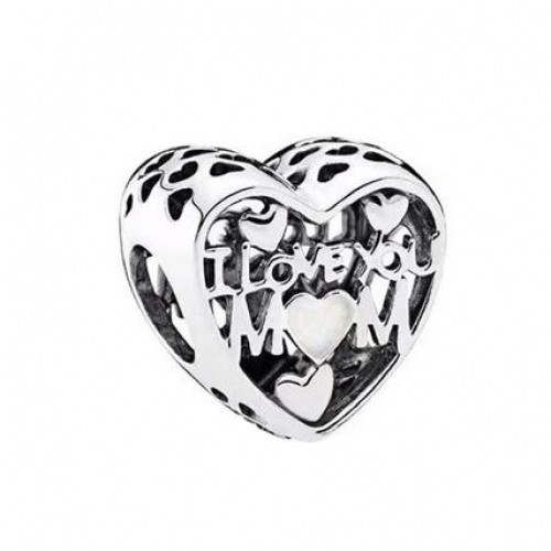 Strieborný prívesok korálik na náramok