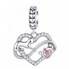 Strieborný prívesok korálik na náramok