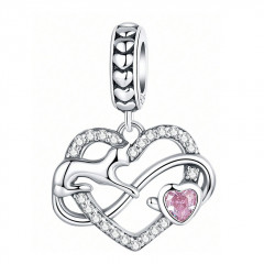 Strieborný prívesok korálik na náramok