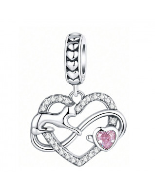 Strieborný prívesok korálik na náramok