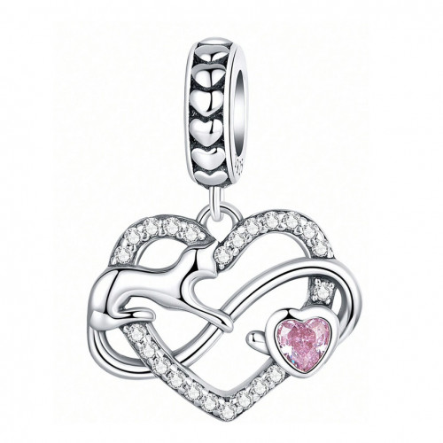 Strieborný prívesok korálik na náramok