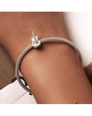 Strieborný prívesok korálik na náramok