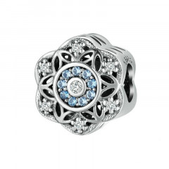 Strieborný prívesok korálik na náramok