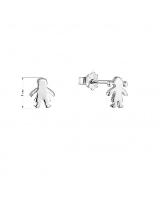 Strieborné náušnice postavičky
