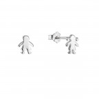 Strieborné náušnice postavičky