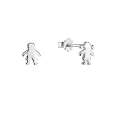 Strieborné náušnice postavičky