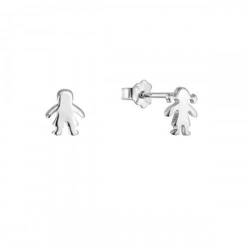 Strieborné náušnice postavičky