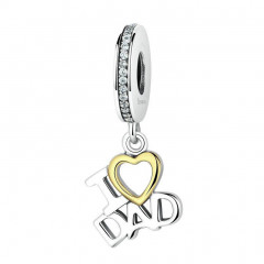 Strieborný prívesok korálik na náramok