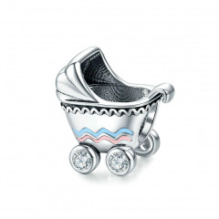 Strieborný prívesok korálik na náramok