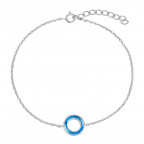 Dámsky strieborný náramok s opálom