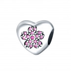 Strieborný prívesok korálik na náramok