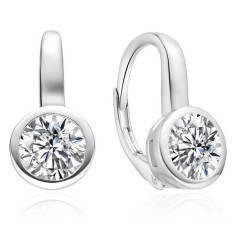 Strieborné náušnice so zirkónmi